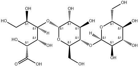 O4-(O4-Α-D-吡喃葡萄糖基-Α-D-吡喃葡萄糖基)-D-葡萄糖酸 结构式