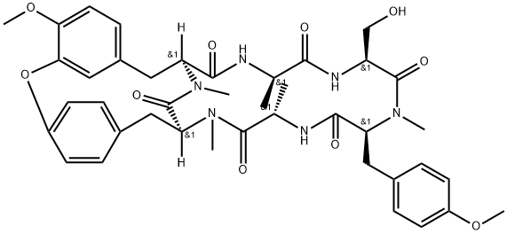 6-O-methylbouvardin 结构式