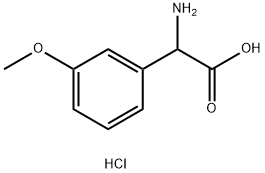 Benzeneacetic acid, a-amino-3-methoxy-, hydrochloride 结构式