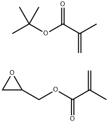 聚(叔丁基甲基丙烯酸酯-CO-甲丙烯酰酸缩水甘油酯) 结构式