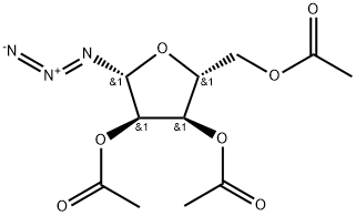 1-AZIDO-2,3,4-TRI-O-ACETYLRIBOSE 结构式
