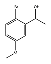 1-(2-溴-5-甲氧基苯基)乙-1-醇 结构式