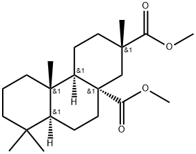 Methyl trans-4a,cis-4b,trans-8a,cis-10a-perhydro-trans-2,4b,8,8-tetram ethylphenanthrene-2,10a-dicarboxylate, [2S-(12aalpha-4b.beta,8aalpha,1 0balpha)]- 结构式