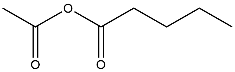 Pentanoic acid, anhydride with acetic acid 结构式