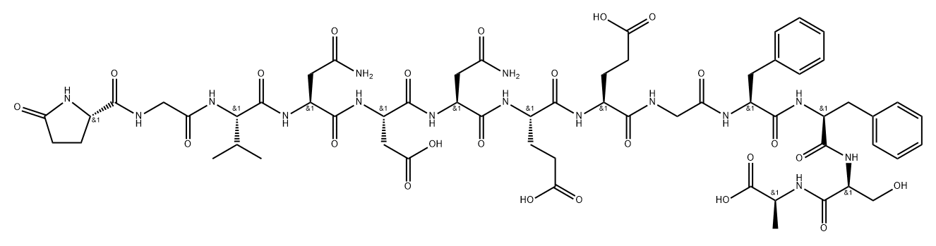 fibrinopeptide B, des-Arg(14)- 结构式