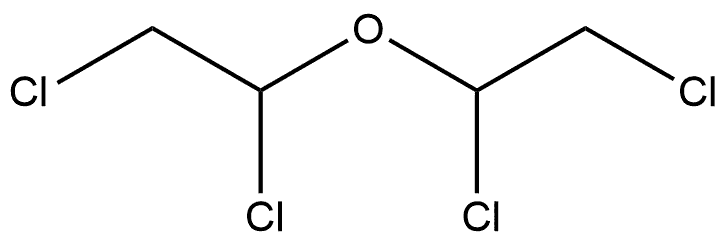Ethane, 1,1'-oxybis[1,2-dichloro- (9CI) 结构式