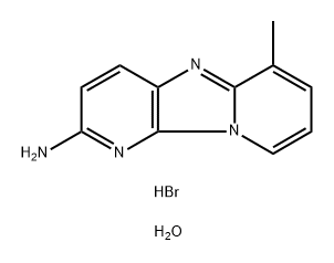 2-Amino-6-methyldipyridol[1,2-A:3',2'-D]imidazole (13C2,15N) HCl 结构式