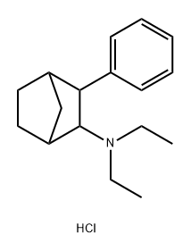 Bicyclo[2.2.1]heptan-2-amine, N,N-diethyl-3-phenyl-, hydrochloride (1:1) 结构式