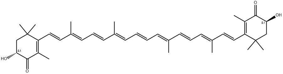 (3R,3)-all-trans-Astaxanthin 结构式