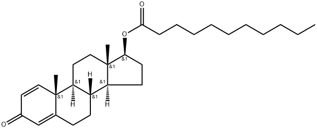 Androsta-1,4-dien-3-one, 17-[(1-oxoundecyl)oxy], (17β)- 结构式