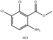 Benzoic acid, 6-amino-2,3-dichloro-, methyl ester, hydrochloride (1:1) 结构式