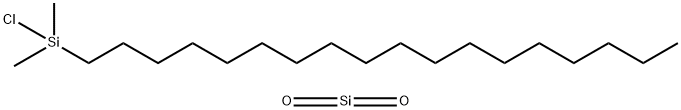 一氯二甲基十八烷基硅烷、二氧化硅水解物 结构式