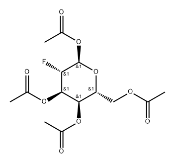 1,3,4,6-TETRA-O-ACETYL-2-DEOXY-2-FLUORO--ALFA-D-GLUCOSE 结构式