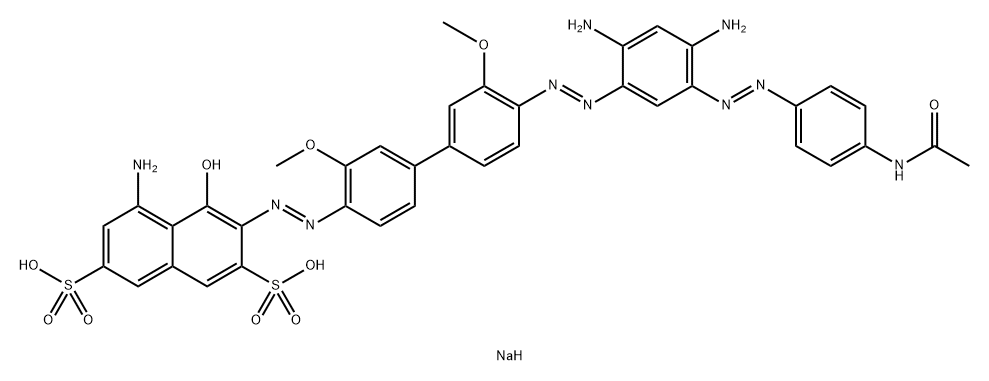 C.I. Direct Black 20, disodium salt 结构式