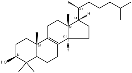 4,4-dimethyl-delta(8)-cholestenol 结构式