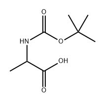 L-ALANINE, N-[(1,1-DIMETHYLETHOXY)CARBONYL]-, LABELED WITH CARBON-13 (9CI) 结构式