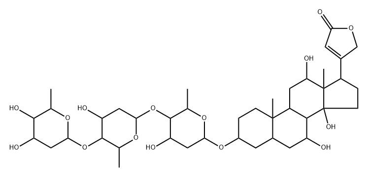 7-hydroxydigoxin 结构式