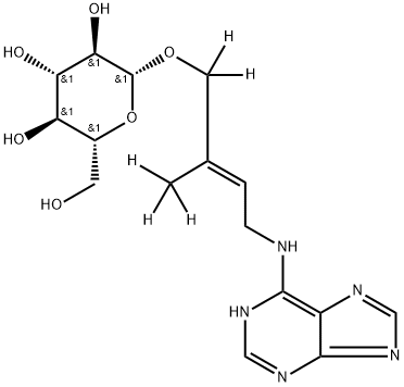 [2H5]trans-ZEATIN-O-GLUCOSIDE (D-ZOG) 结构式