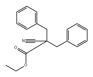 2-苄基-2-氰基-3-苯基丙酸乙酯 结构式