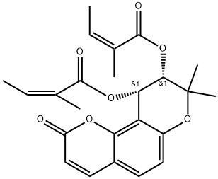 白花前胡素D 结构式