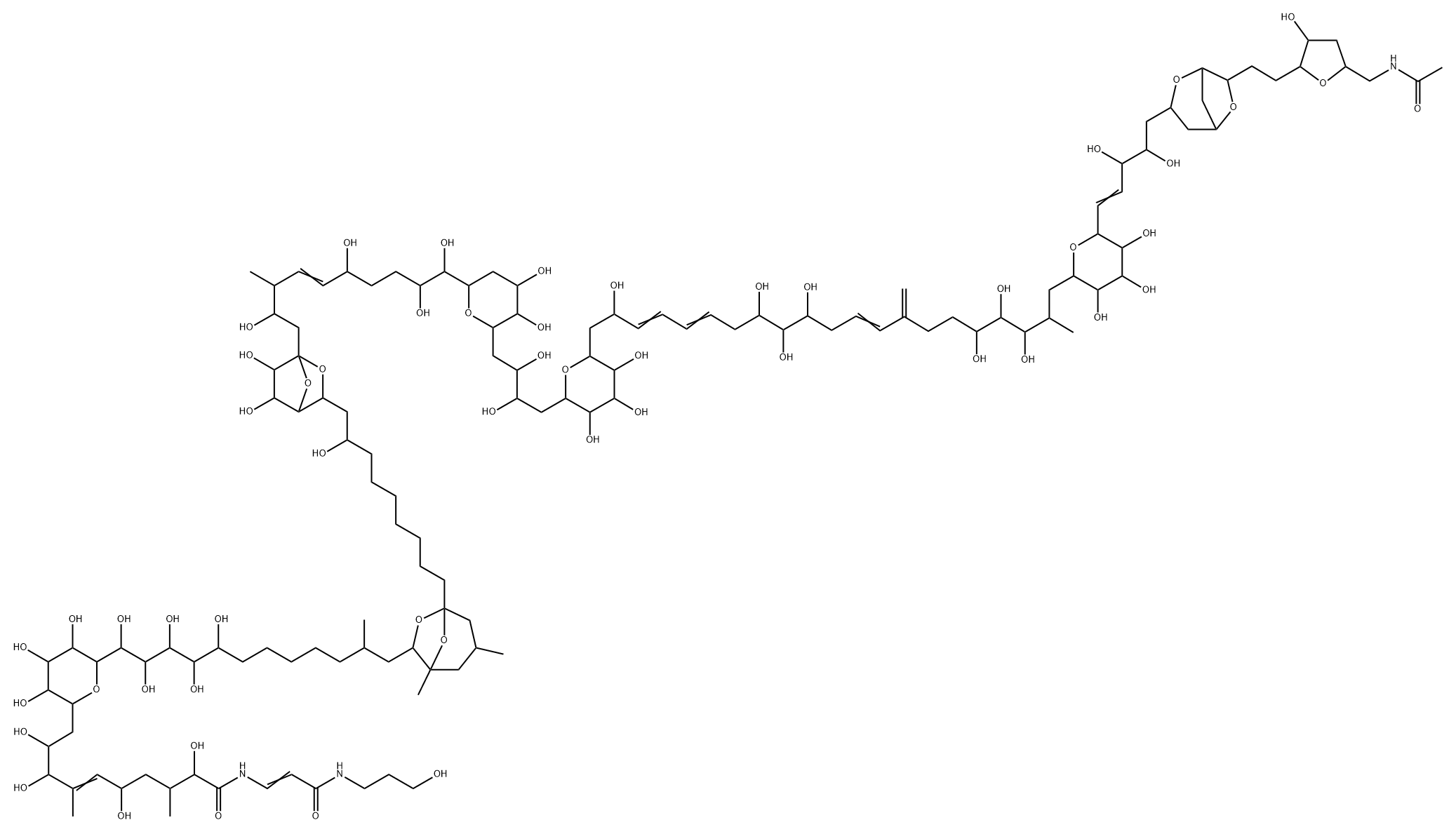 N-acetylpalytoxin 结构式