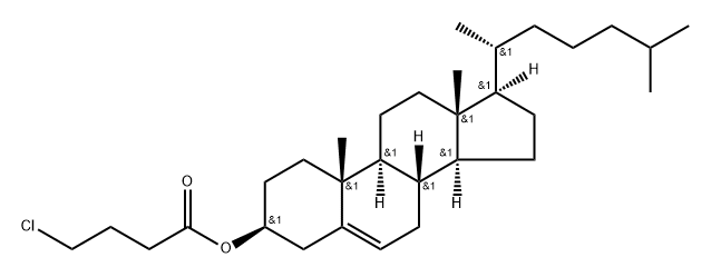 Cholest-5-en-3β-ol 4-chlorobutanoate 结构式