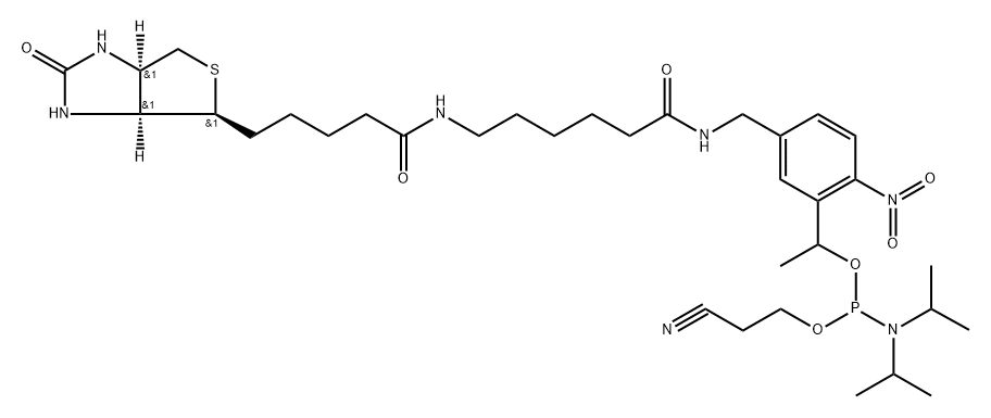 PC 5'-Biotin-CE-Phoshoramidite 结构式