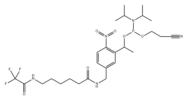 PC 5'-Amino modifier-CE-Phoshoramidite 结构式