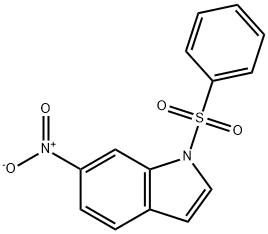 1-Benzenesulfonyl-6-nitro-1H-indole 结构式