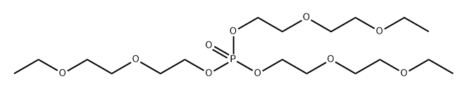 三(乙氧基二甘醇)磷酸酯 结构式