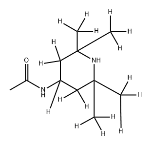 Acetamide, N-[2,2,6,6-tetra(methyl-d3)-4-piperidinyl-3,3,4,5,5-d5]- (9CI) 结构式