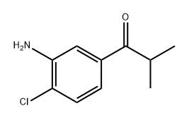 间氨基苯异丁酮 结构式