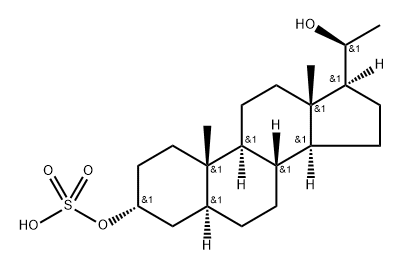 异黄体酮3-硫酸盐 结构式