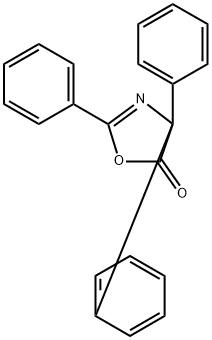 5(4H)-Oxazolone,  2,4,4-triphenyl-,  radical  ion(1-)  (9CI) 结构式