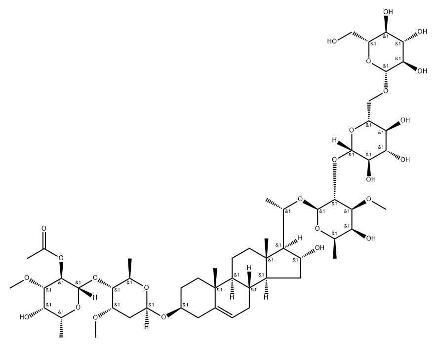 glycoside H2 结构式