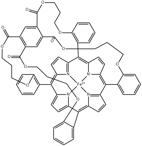 5,10,15,20-pyromellitoyl(tetrakis-(2-oxypropoxyphenyl))porphyrin 结构式