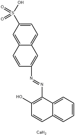 6-[(2-Hydroxy-1-naphthalenyl)azo]-2-naphthalenesulfonic acid, calcium salt (2:1) 结构式