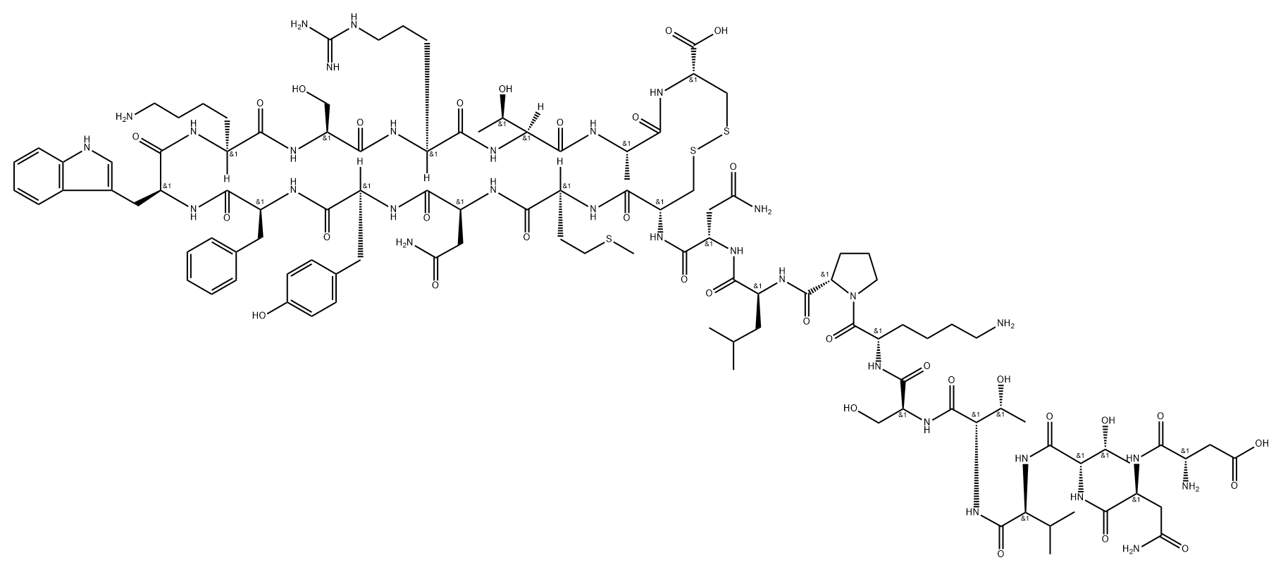 somatostatin-22 结构式