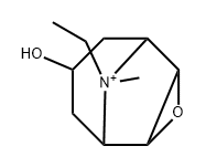 3-Oxa-9-azoniatricyclo[3.3.1.02,4]nonane, 9-ethyl-7-hydroxy-9-methyl- (9CI) 结构式