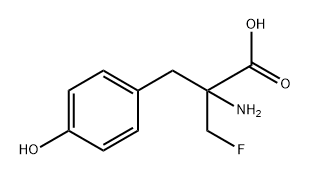 alpha-monofluoromethyl-4-tyrosine 结构式