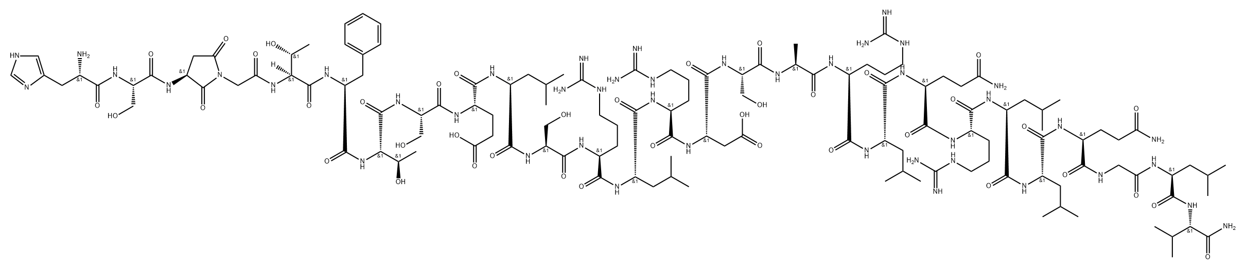 secretin, Asp(3)- 结构式