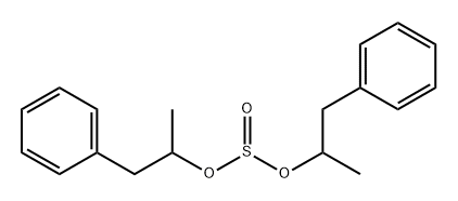 Sulfurous acid bis(α-methylphenethyl) ester 结构式