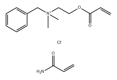 N,N-二甲基-N-[2-(1-氧代-2-丙烯酰基)氧]乙基]苯甲铵氯化物与2-丙烯酰胺的聚合物 结构式