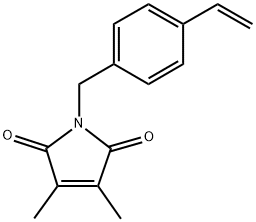 4-乙烯基苯甲基-3,4-二甲基-1H-吡咯-2,5-二酮 结构式