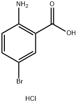 2-氨基-5-溴苯甲酸盐酸盐 结构式