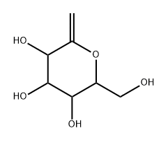 2,6-anhydro-1-deoxygluco-hept-1-enitol 结构式