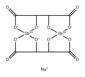 Butanedioic acid, 2,3-dihydroxy-, antimony complex, (R*,R*)- 结构式