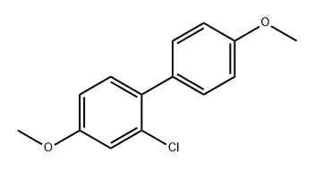 2-氯-4,4'-二甲氧基-1,1'-联苯 结构式