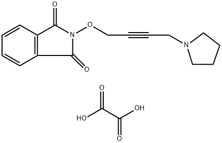 oxalic acid, 2-(4-pyrrolidin-1-ylbut-2-ynoxy)isoindole-1,3-dione 结构式