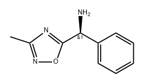 (S)-(3-methyl-1,2,4-oxadiazol-5-yl)(phenyl)methanamine 结构式